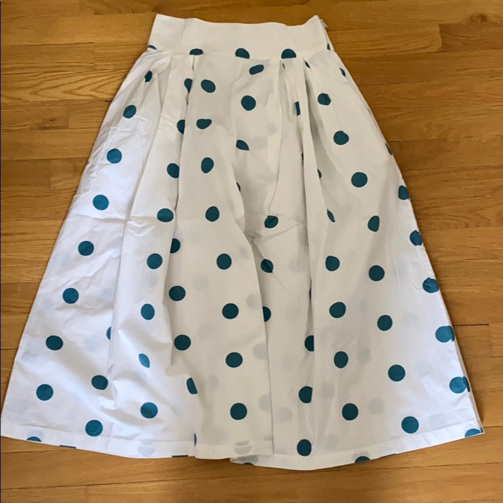 Polka dot maxi skirt